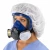 MSA Advantage 3200 full face respirator with wide-view wraparound lens, silicone sealing surface, and rubber harness