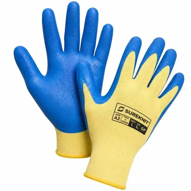 Tuff Coat II Kevlar cut and puncture resistant gloves nitrile grip industrial safety gloves