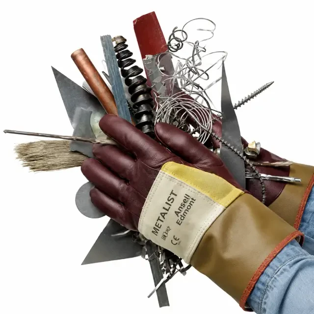 Ansell ActivArmr 28-507 cut resistant gloves with Kevlar reinforcement and nitrile coating