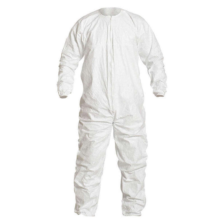 Tyvek® 400 disposable coverall with elastic wrist and ankle for Level C protection