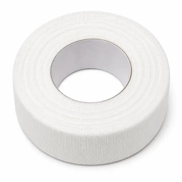 Hypoallergenic first aid adhesive tape rolls for securing bandages and dressings