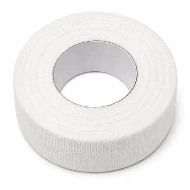 Hypoallergenic first aid adhesive tape rolls for securing bandages and dressings