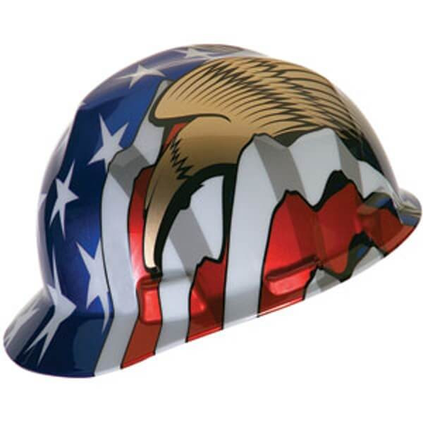 MSA V-Gard American Flag Cap