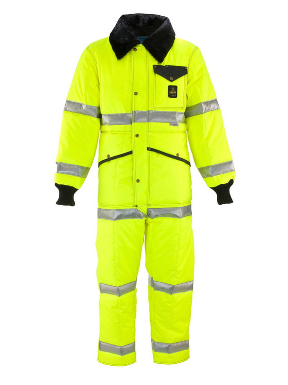 -50°F High Vis Freezer Insulated Coveralls for Cold Storage PPE