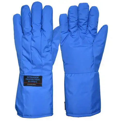 Cryogenic Protection Gloves for LN2 Handling and Industrial Freezers