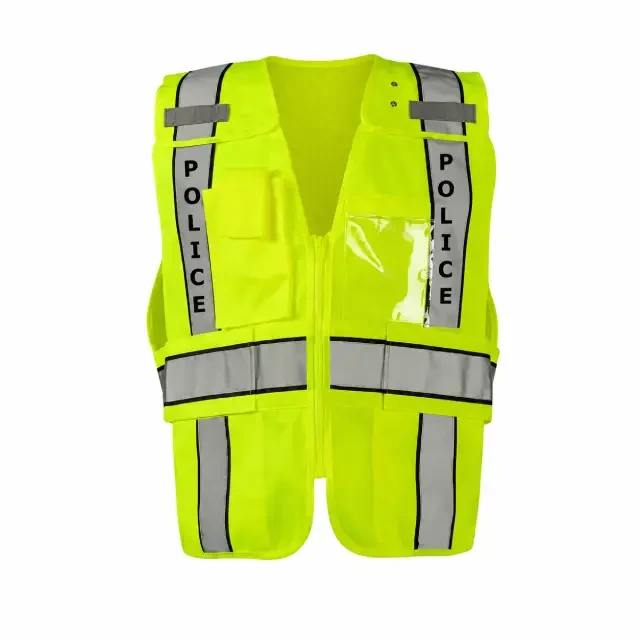 Police Traffic Safety Vest High Visibility Reflective Roadside Gear