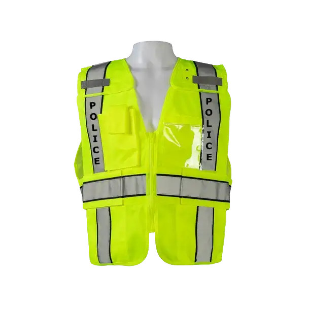 Police Traffic Safety Vest High Visibility Reflective Roadside Gear