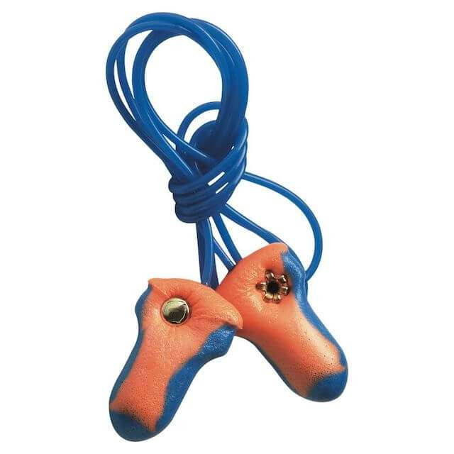 Laser Trak metal-detectable foam earplugs with NRR 32 for hearing protection