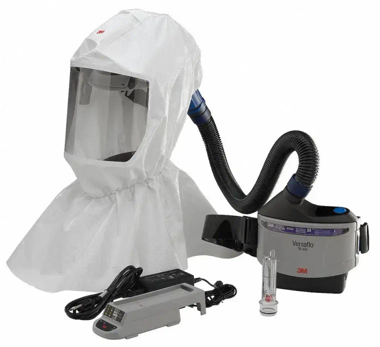 3M Versaflo TR-600 PAPR respirator kit powered air purifying system with hood