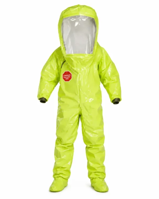 Tychem® 10000 Level B encapsulated hazmat suit for chemical and splash protection