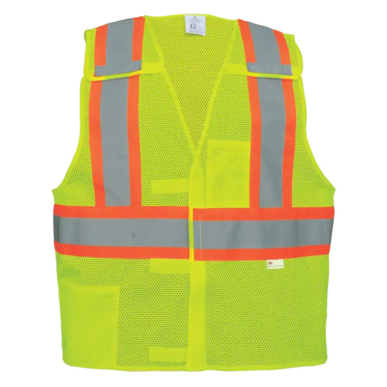ANSI Class 2 Tear Away Reflective Safety Vest – Front View