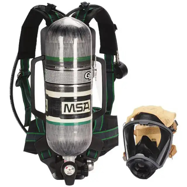 MSA G1 SCBA respirator with carbon composite cylinder