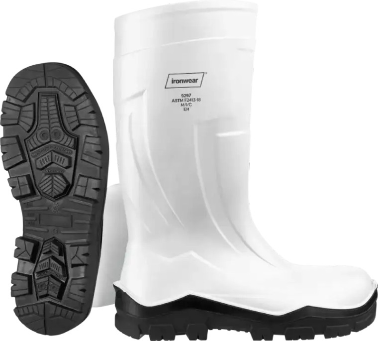 15 inch composite toe pu safety boot lightweight design