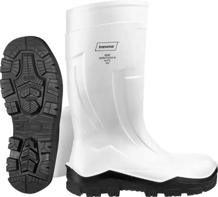 15 inch composite toe pu safety boot lightweight design