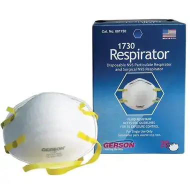 Gerson 1730 N95 Cup Respirator – NIOSH Approved (20 Pack)