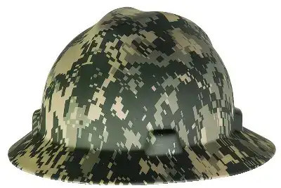Camouflage Full Brim V-Gard Hard Hat