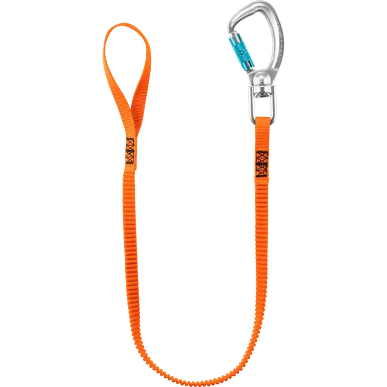 Shock absorbing tool lanyard