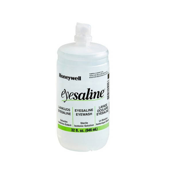 honeywell eyesaline 32 oz eyewash refill bottle 2 pack
