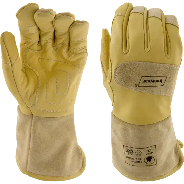 A4 Cut Resistant Kevlar Lined Goat Grain Leather FR Electrical Gloves