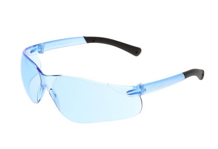 Crews BearKat Blue Lens Safety Glasses