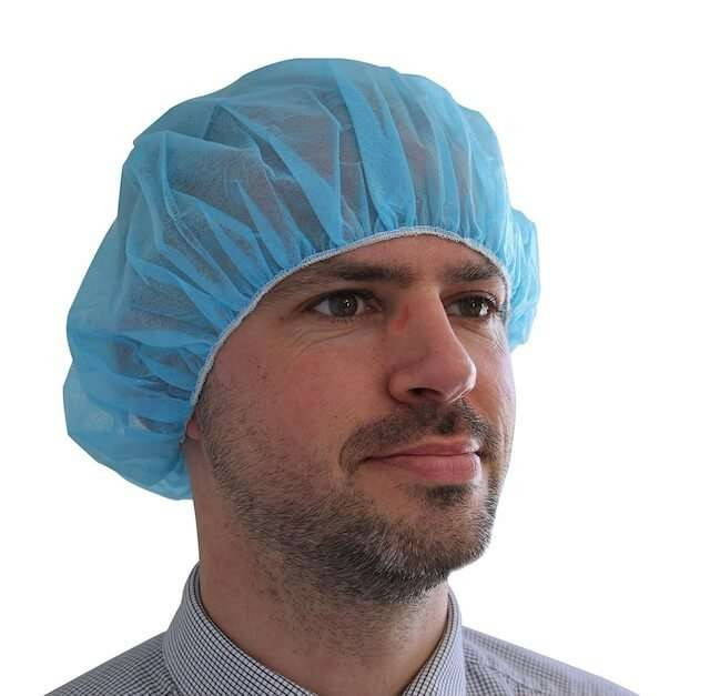 ComfortSafe Blue Bouffant Cap in 24 Inch 1000 piece count
