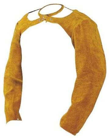 18 inch leather welding sleeves pair heat and spark resistant arm protection