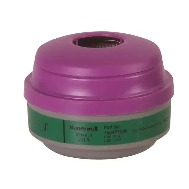 North ammonia and methylamine cartridge filter combo for 5400, 5500, 7600 and 7700 Series respirators.