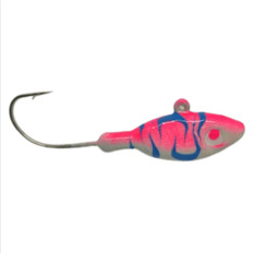 LAKE TROUT JIG HEAVY HOOK PINK TIGER 2 OZ