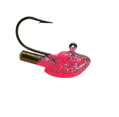 ERIE RATTLE JIG (SHORT SHANK RATTLE)(BRASS RATTLE) PINK/SILVER SPARKLE 1/4OZ (2 IN PKG)