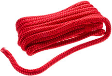 SEACHOICE DOUBLE BRAIDED NYLON FENDER LINE (2 Per Pack) 3/8" X 6' (RED)