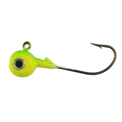 TITAN STRONG JIG HEAVY HOOK LEMON LIME 3/8OZ (3 IN PKG)