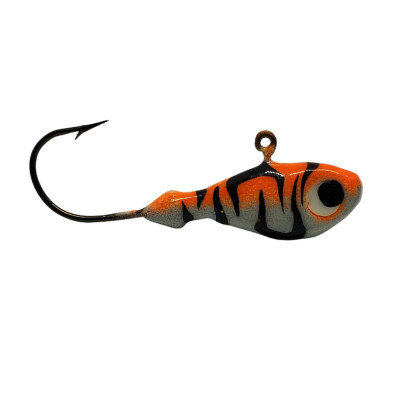 DELUXE ULTRA MINNOW 570 ORANGE-BLACK LINES 1/4OZ (4 IN PKG)