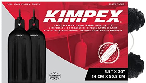 KIMPEX 2 PACK 5.5"X 20" FENDER KIT (BLACK)