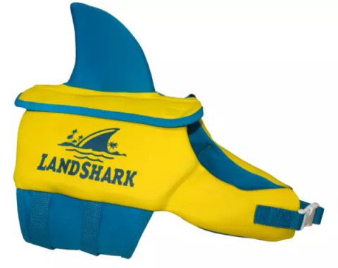 LANDSHARK YELLOW/BLUE PET VEST (SM)