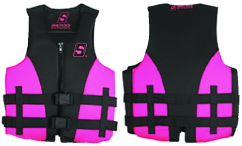 SEACHOICE ADULT EVOPRENE VEST (PINK/BLK) (XL)