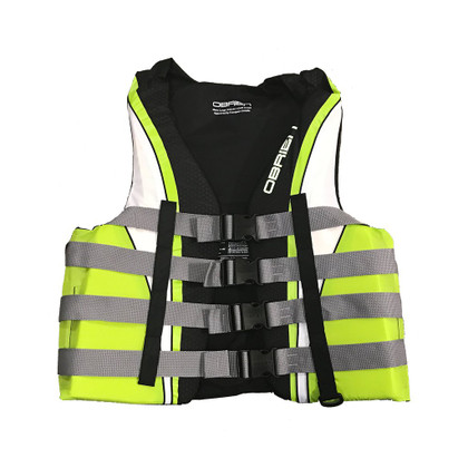 OBRIEN CCGA MENS PRO NYLON 4 BUCKLE VEST (MD)(GREEN)