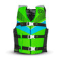 OBRIEN Youth Nylon Life Jacket  (Green/BLUE)