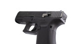 Close up photo of Primatia Raised and Extended Slide Release showing it installed on the Gen 5 Glock pistol, angled view