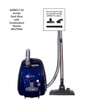 Sebo K2 Midnight Blue Airbelt Canister Vacuum with Combo Nozzle 9679AM