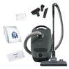 Miele Classic C1 Pure Suction PowerLine Graphite Grey Vacuum with Attachments and Filtration