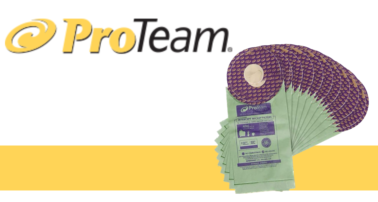 ProTeam Vacuum Bag, ProGen Intercept MicroFilter, 1 pack of 10 Fits ProGen  12 and 15, 107377, sold 1 pack