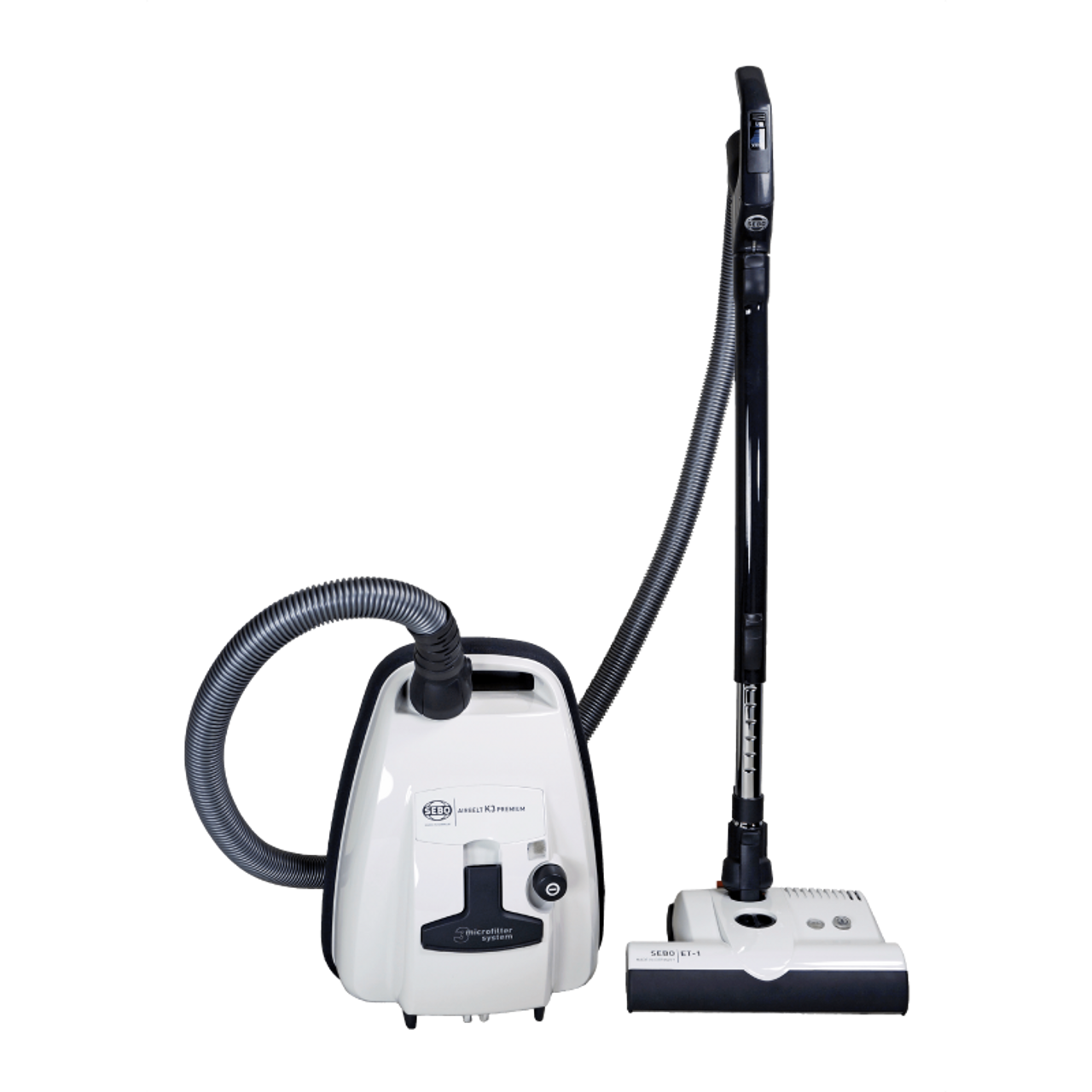 SEBO Airbelt E1 Kombi Canister Vacuum (White) — B&C Sewing and Vacuum