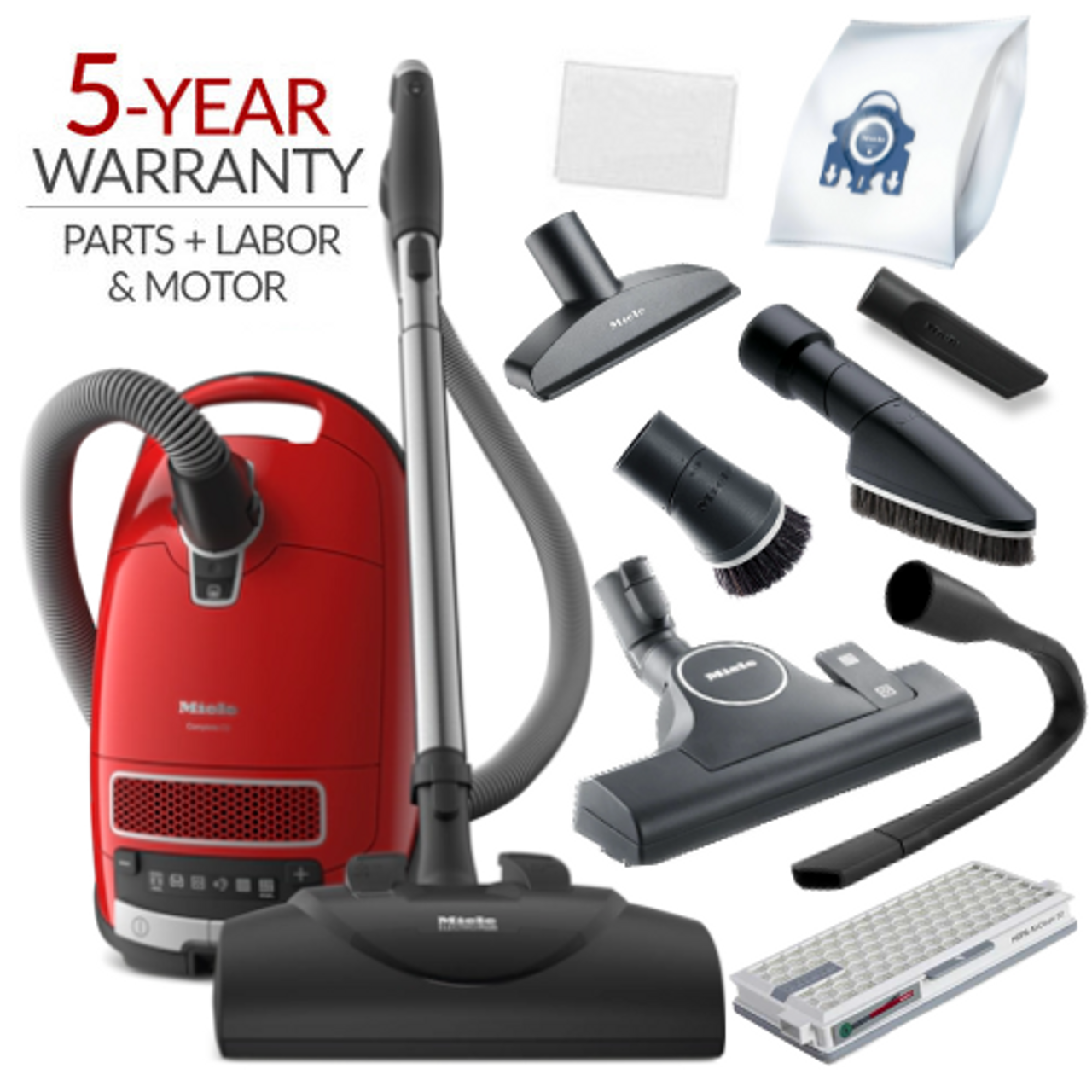 Miele Complete C3 HomeCare+ Canister Vacuum with HEPA