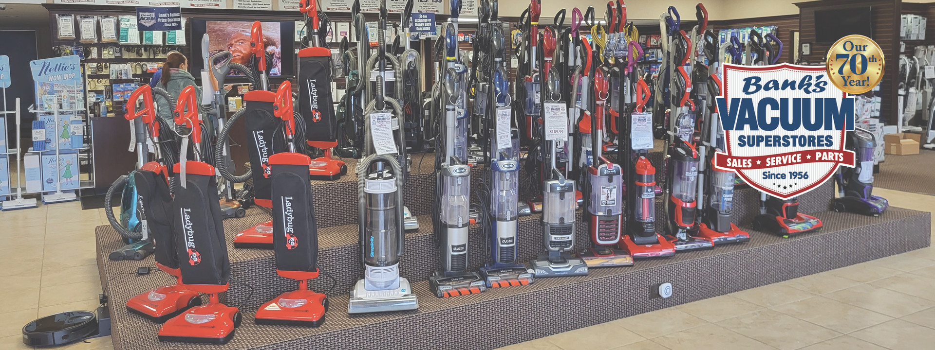 batack 大掃除セール中 Vacuum Cleaners, Vacuum Service & Repair - Bank's Vacuum Superstores