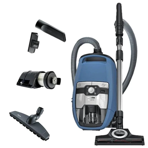 Miele Blizzard CX1 TurboTeam PowerLine Tech Blue Bagless Vacuum with Attachments and Filtration