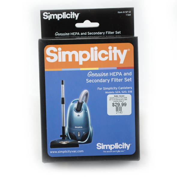 Simplicity HEPA Filter S18/20/24 SF-I2