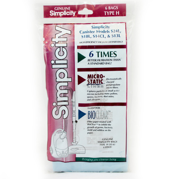 Shop Simplicity Vacuum Bags | Bank's Vac