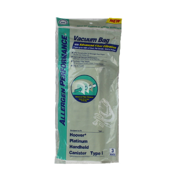 Hoover Generic I HEPA Bags - 3 Pk  631350