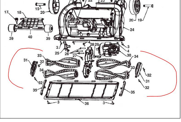 Hoover Generic Brushroll Fits 4 Brush Systems 48414126