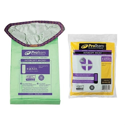 ProTeam 6QT Triangle Bags, 10PK
